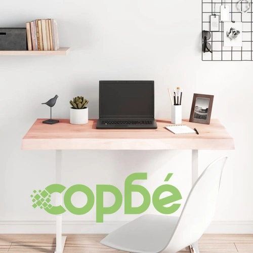 Плот за маса 100x40x(2-6) см необработено масивно дърво жив ръб ➤ топ цена ➤ sorbe.bg