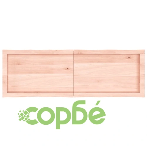 Плот за маса 120x40x(2-6) см необработено масивно дърво жив ръб ➤ топ цена ➤ sorbe.bg