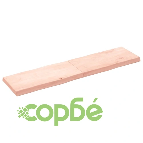 Плот за маса 160x40x(2-6) см необработено масивно дърво жив ръб ➤ топ цена ➤ sorbe.bg