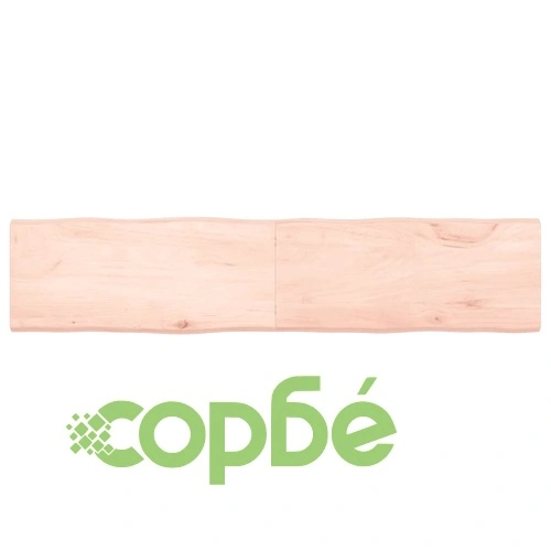Плот за маса 180x40x(2-4) см необработено масивно дърво жив ръб ➤ топ цена ➤ sorbe.bg