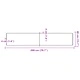 Плот за маса 200x40x(2-6) см необработено масивно дърво жив ръб