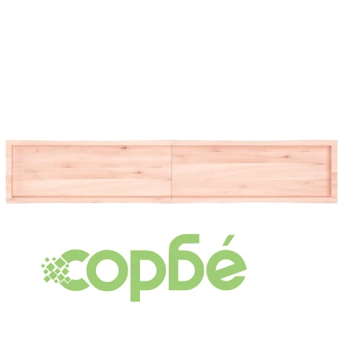 Плот за маса 220x40x(2-6) см необработено масивно дърво жив ръб ➤ топ цена ➤ sorbe.bg