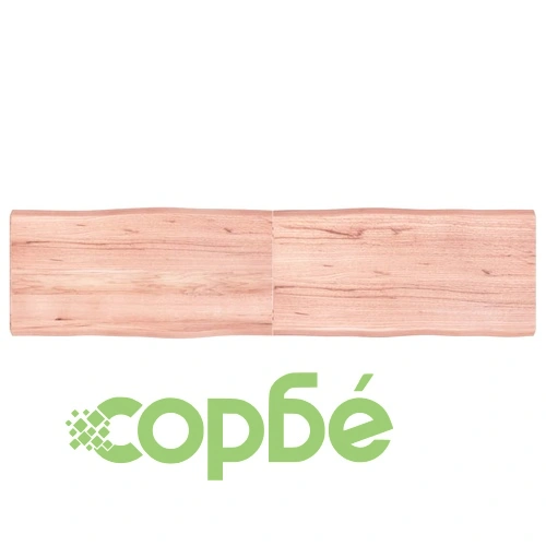 Плот за маса светлокафяв 160x40x(2-6) см обработен масивен дъб ➤ топ цена ➤ sorbe.bg