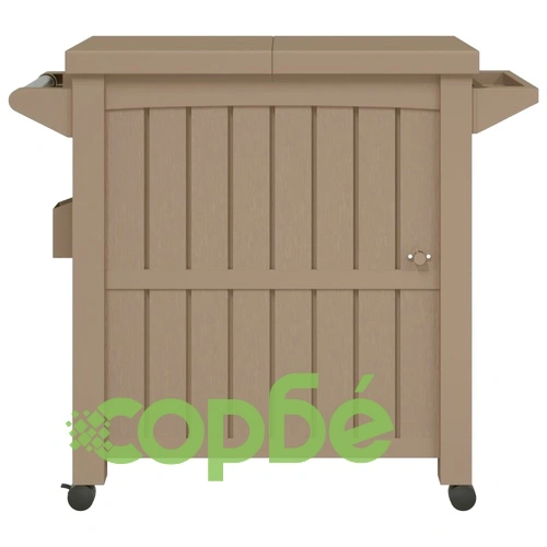 Количка за сервиране 3 в 1, светлокафява, полипропилен ➤ топ цена ➤ sorbe.bg