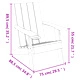 Градински стол Адирондак светлокафяв 75x88,5x89,5 см PP