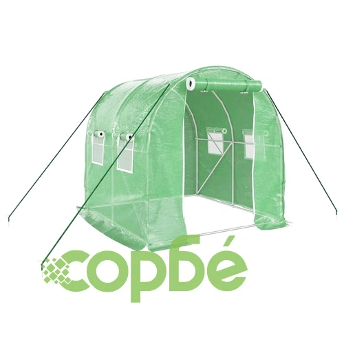 Оранжерия със стоманена рамка зелена 4 м² 2x2x2 м ➤ топ цена ➤ sorbe.bg