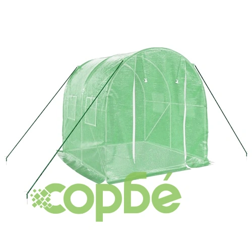 Оранжерия със стоманена рамка зелена 4 м² 2x2x2 м ➤ топ цена ➤ sorbe.bg