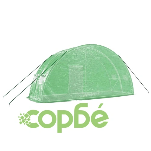 Оранжерия със стоманена рамка зелена 12 м² 6x2x2,85 м ➤ топ цена ➤ sorbe.bg