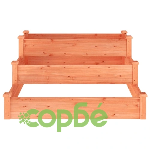Градинско повдигнато легло, кафяво, 120x120x56 см, масивна ела на топ цена от sorbe.bg Градинско повдигнато легло, кафяво, 120x120x56 см, масивна ела ➤ топ цена ➤ sorbe.bg