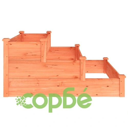 Градинско повдигнато легло, кафяво, 120x120x56 см, масивна ела на топ цена от sorbe.bg Градинско повдигнато легло, кафяво, 120x120x56 см, масивна ела ➤ топ цена ➤ sorbe.bg