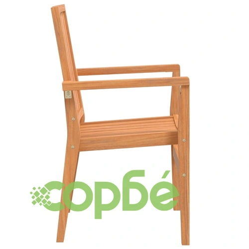 Стифиращи градински столове 2 бр 56,5x57,5x91 см тик масив ➤ топ цена ➤ sorbe.bg