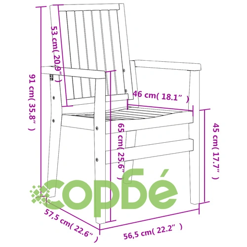 Стифиращи градински столове 2 бр 56,5x57,5x91 см тик масив ➤ топ цена ➤ sorbe.bg