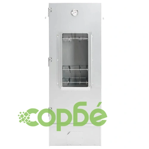 BBQ опушвач с дървесен чипс 44,5x29x110 см поцинкована стомана ➤ топ цена ➤ sorbe.bg