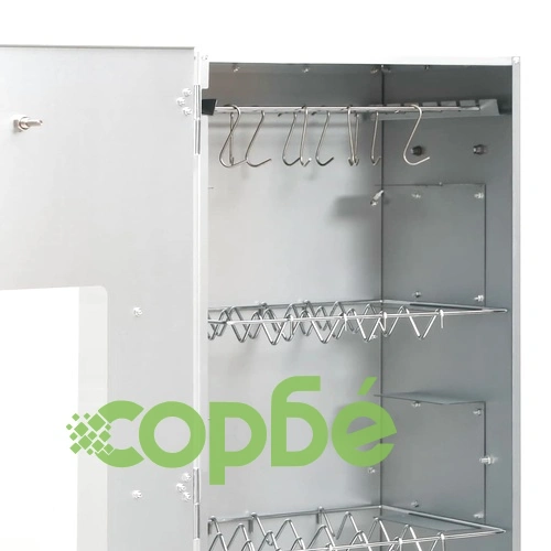 BBQ опушвач с дървесен чипс 44,5x29x110 см поцинкована стомана ➤ топ цена ➤ sorbe.bg