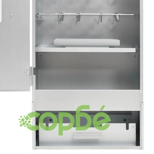 BBQ опушвач с дървесен чипс 44,5x29x110 см поцинкована стомана ➤ топ цена ➤ sorbe.bg