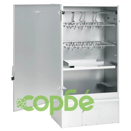 BBQ опушвач с дървесен чипс 44,5x29x83 см поцинкована стомана ➤ топ цена ➤ sorbe.bg