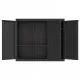 Външен шкаф за съхранение, черен, 97x37x85 см, PP