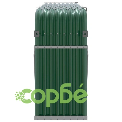 Поставка за дърва, зелена, 234x45x100 см, поцинкована стомана ➤ топ цена ➤ sorbe.bg