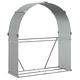 Поставка за дърва, светлосив, 120x45x140см, поцинкована стомана