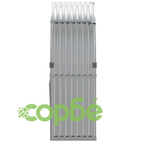 Поставка за дърва, светлосив, 120x45x140см, поцинкована стомана ➤ топ цена ➤ sorbe.bg