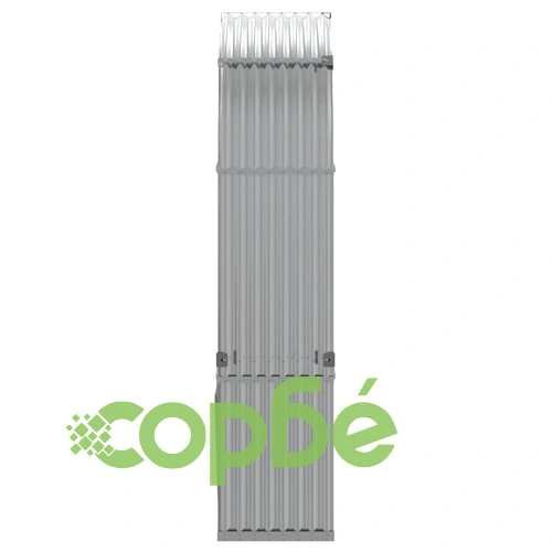 Поставка за дърва, светлосив, 120x45x210см, поцинкована стомана ➤ топ цена ➤ sorbe.bg