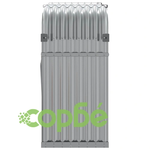 Поставка за дърва, светлосив, 120x45x100см, поцинкована стомана ➤ топ цена ➤ sorbe.bg