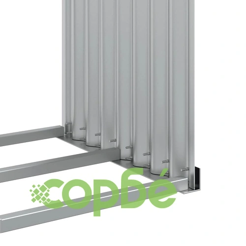 Поставка за дърва, антрацит, 120x45x140 см, поцинкована стомана ➤ топ цена ➤ sorbe.bg