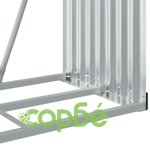 Поставка за дърва, кафяв, 80x45x190 см, поцинкована стомана ➤ топ цена ➤ sorbe.bg