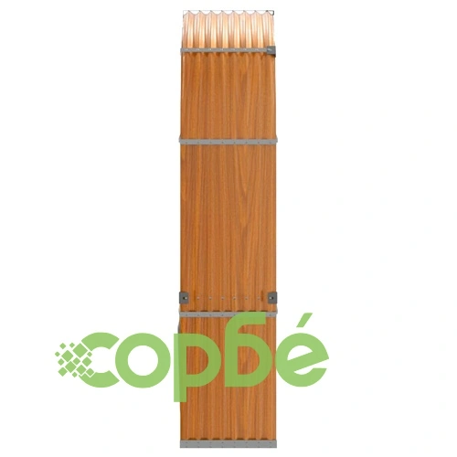 Поставка за дърва, дървесен вид, 120x45x210 см, стомана ➤ топ цена ➤ sorbe.bg