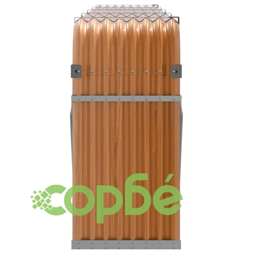 Поставка за дърва, дървесен вид, 300x45x100 см, стомана ➤ топ цена ➤ sorbe.bg