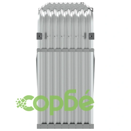 Поставка за дърва, сребрист, 234x45x100 см, поцинкована стомана ➤ топ цена ➤ sorbe.bg