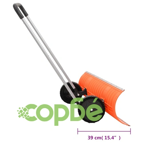 Лопата за сняг с дръжка оранжева 96 см стоманено острие ➤ топ цена ➤ sorbe.bg