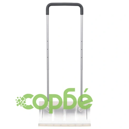 Лопата за сняг с дръжка сребриста 61 см стоманено острие ➤ топ цена ➤ sorbe.bg