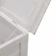 Градинска кутия за съхранение бяла 50x49x56,5 см чам масив