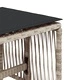 Външни табуретки с възглавници 4 бр светлосиви 41x41x36 см