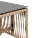 Външни табуретки с възглавници 4 бр бежови 41x41x36см полиратан