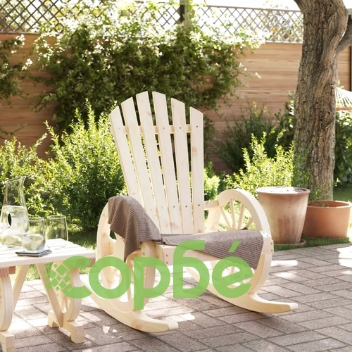 Люлеещ се стол Адирондак, чам масив ➤ топ цена ➤ sorbe.bg