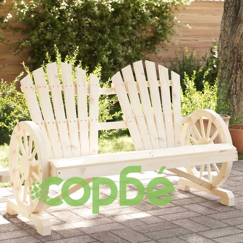 Градински стол Адирондак, 2-местен, масивно чамово дърво ➤ топ цена ➤ sorbe.bg