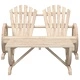 Градински лаундж комплект, 2 части, масивно чамово дърво