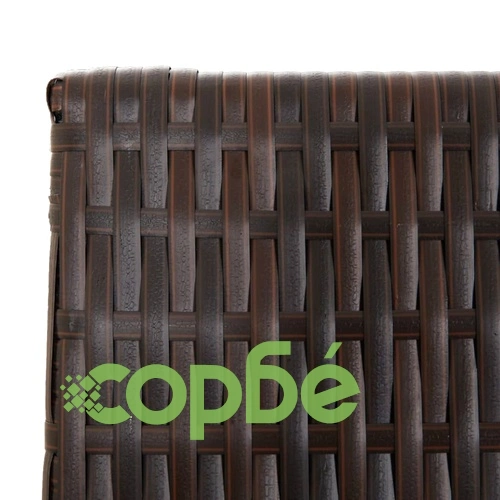 Параван за стая, 4 панела, кафяв, полиратан ➤ топ цена ➤ sorbe.bg