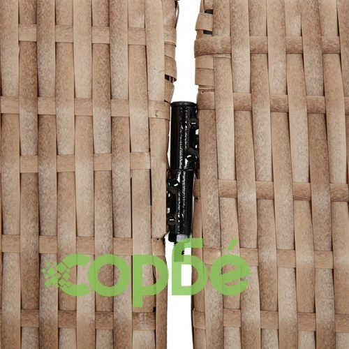 Параван за стая, 5 панела, бежов, полиратан ➤ топ цена ➤ sorbe.bg