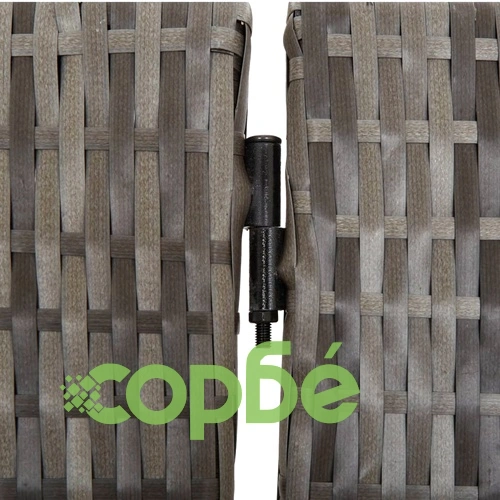 Параван за стая, 6 панела, сив, полиратан ➤ топ цена ➤ sorbe.bg