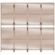 Параван за стая, 4 панела, бежов, полиратан