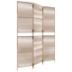 Параван за стая, 3 панела, бежов, полиратан