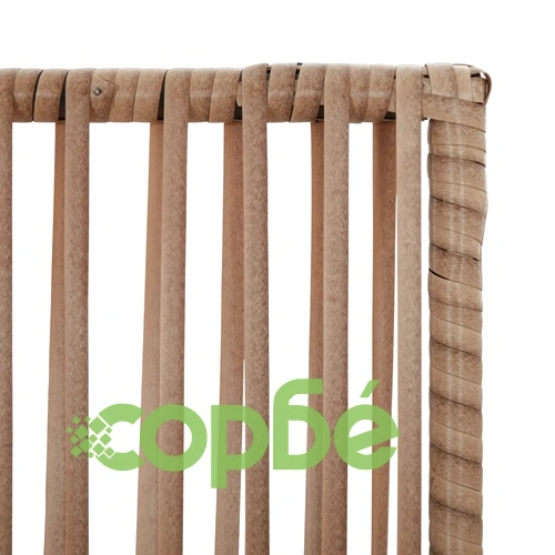 Параван за стая, 4 панела, бежов, полиратан ➤ топ цена ➤ sorbe.bg