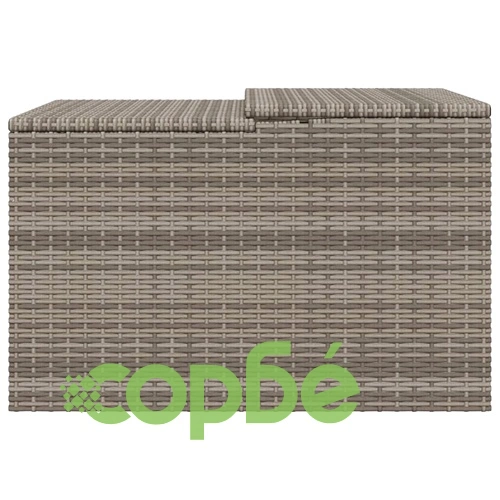 Гараж за роботизирана косачка, сив, 86x90x52/57 см, полиратан ➤ топ цена ➤ sorbe.bg
