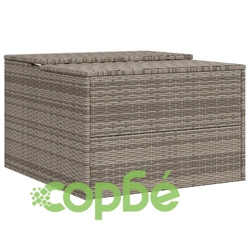 Гараж за роботизирана косачка, сив, 86x90x52/57 см, полиратан ➤ топ цена ➤ sorbe.bg