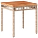 Бистро комплект с възглавници 3 части бежов микс полиратан
