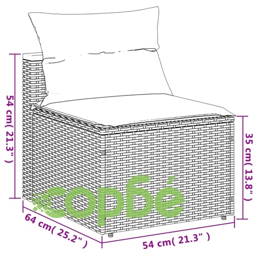 Външни кресла без подлакътник възглавници 2 бр черен полиратан ➤ топ цена ➤ sorbe.bg