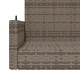 Пейка люлка, сива, 119x56x48 см, полиратан